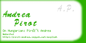 andrea pirot business card